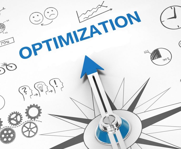 Illustration : optimisation, efficacité, entreprise, profit, productivité, optimum, croissance, automatisation, qualité, marketing, coût, services, économie, rentabilité, stratégie, développement, information, stratégie, boussole, croquis, flèche, direction, objectifs